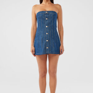 Victoria Mini Corset Dress - Pavona Dark Indigo